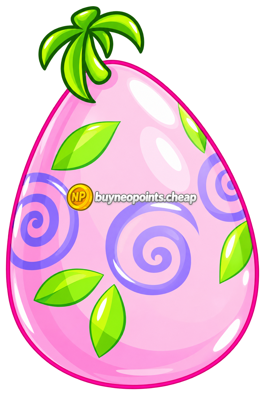 Pink Swirly Easter Negg