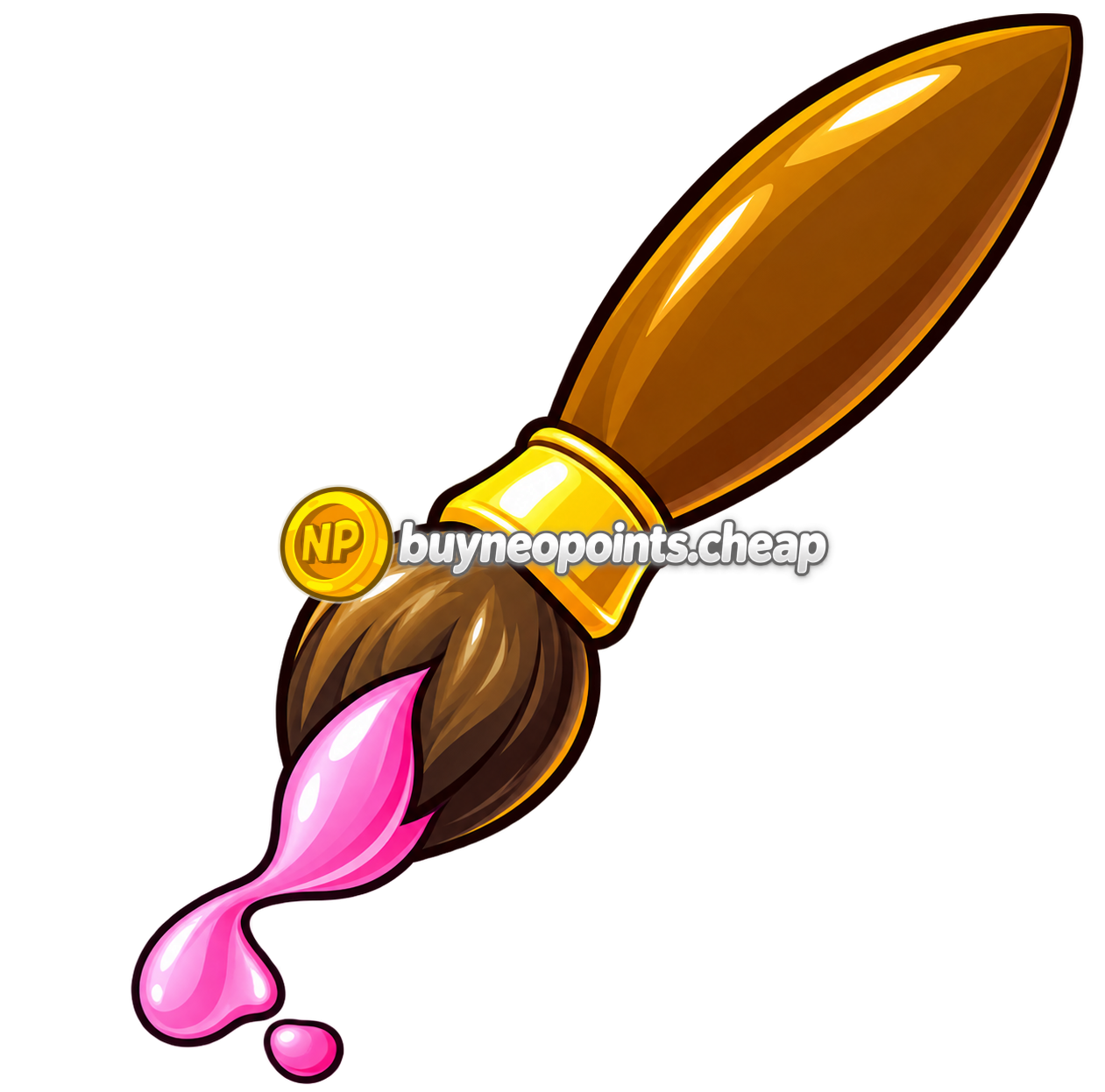 Pink Petpet Paint Brush