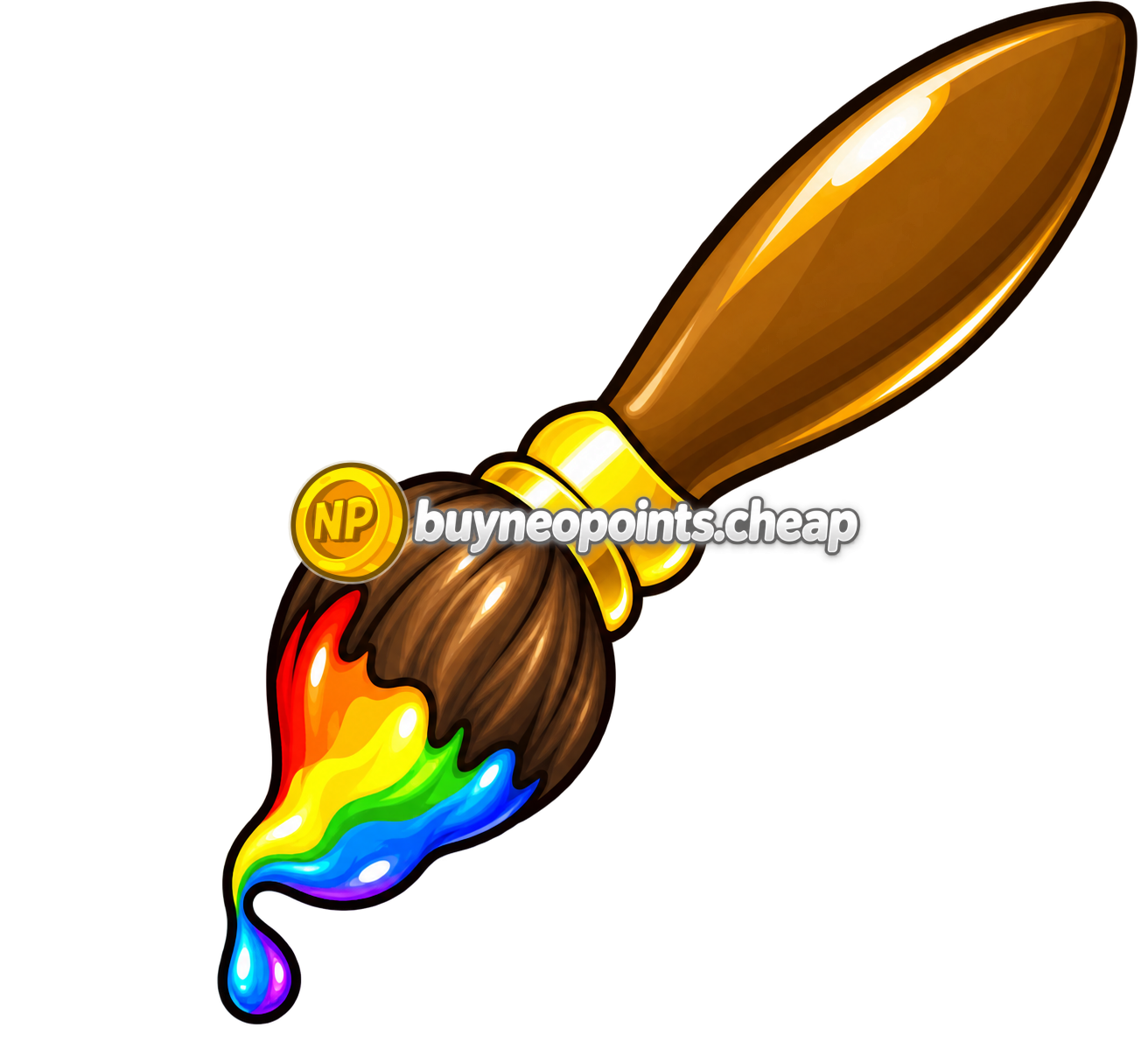 Rainbow Petpet Paint Brush