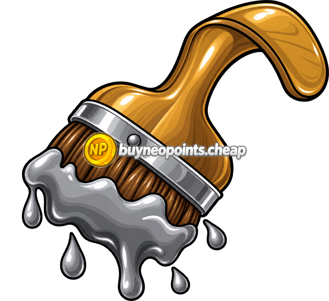 Grey Paint Brush
