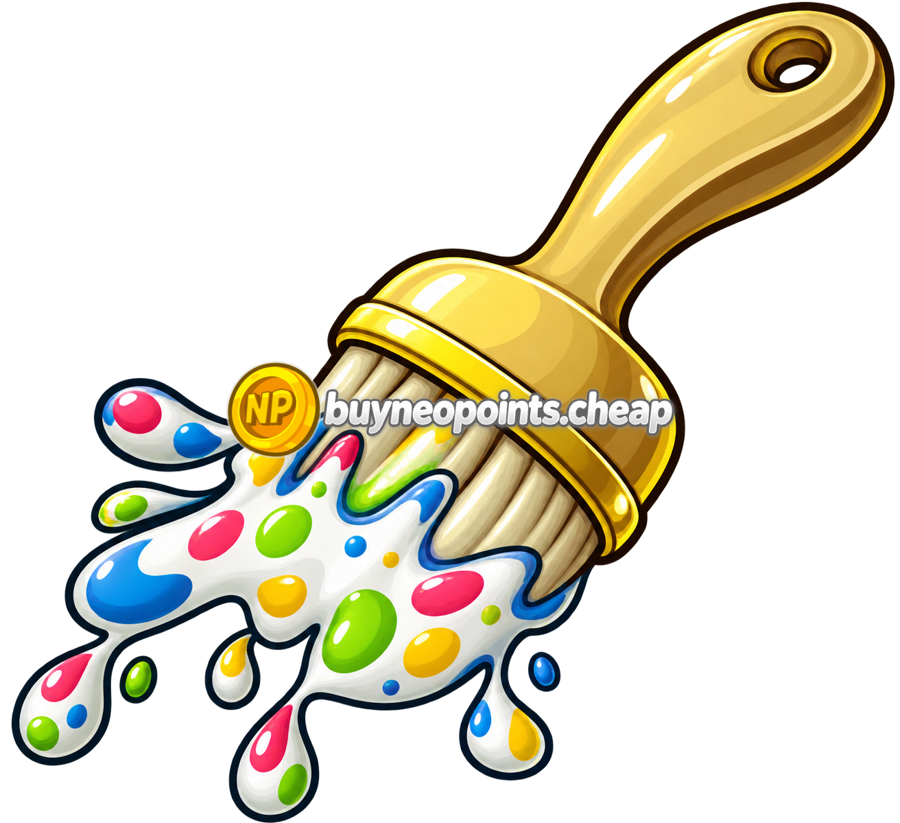 Polka Dot Paint Brush